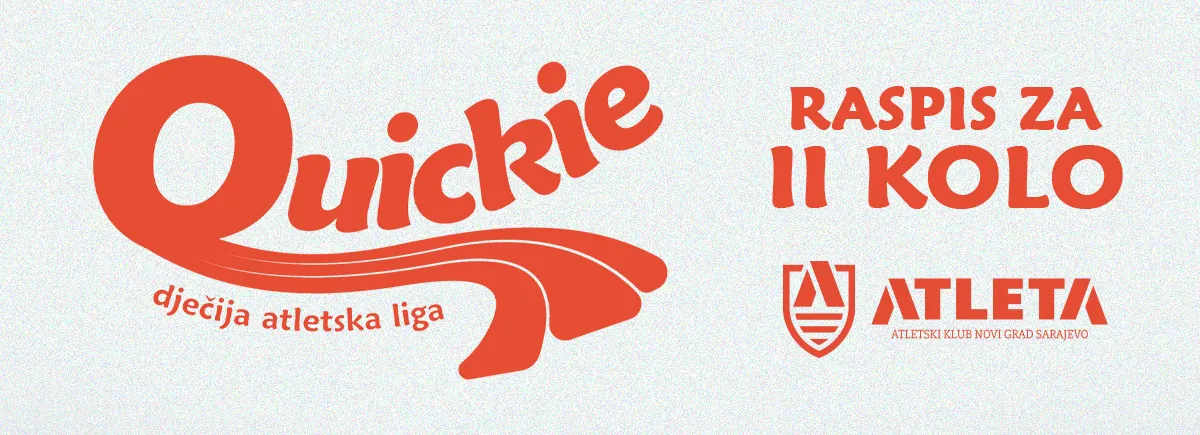 Raspis za 2. kolo Quickie dječije atletske lige