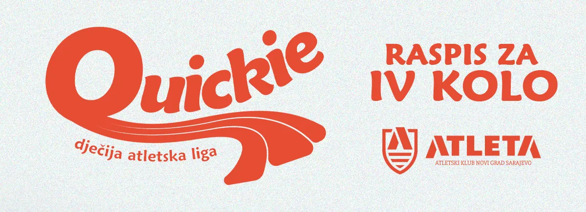 Raspis za 4. kolo Quickie dječije atletske lige