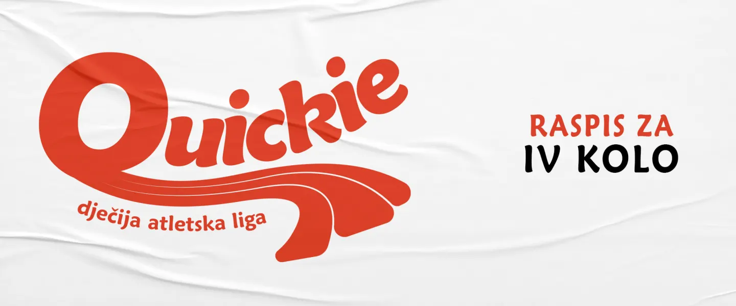 Raspis za 4. kolo Quickie dječije atletske lige