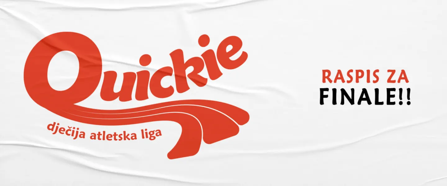 Raspis za FINALE Quickie dječije atletske lige 2025